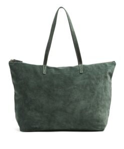 Aleena Soft Zippered Tote Juniper Suede