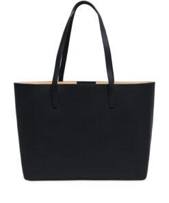 Belmont Structured Tote Double-Sided Black/Natural