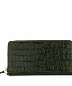 Klyde Continental Wallet Forest Croc