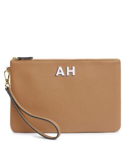 Medium Wristlet Pouch Camel