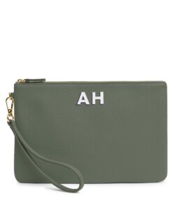 Medium Wristlet Pouch Moss